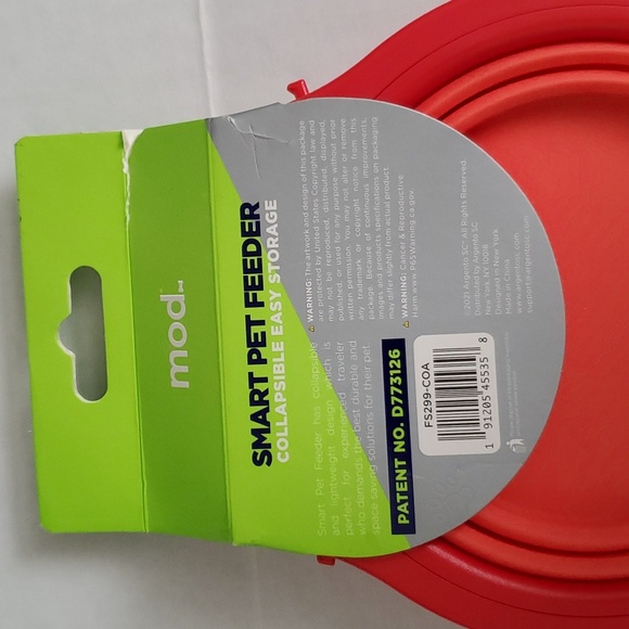 Mod Smart Pet Feeder Collapsible Travel - Opens to 2 Dog Bowls 13oz Each - Picture 4 of 9